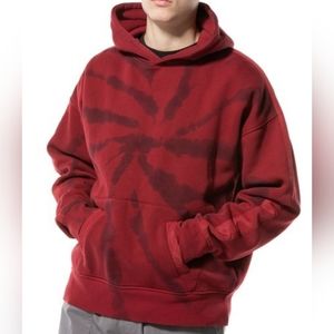Foot Locker LCKR Men’s Tie Dye Burgandy Pullover Hoodie
